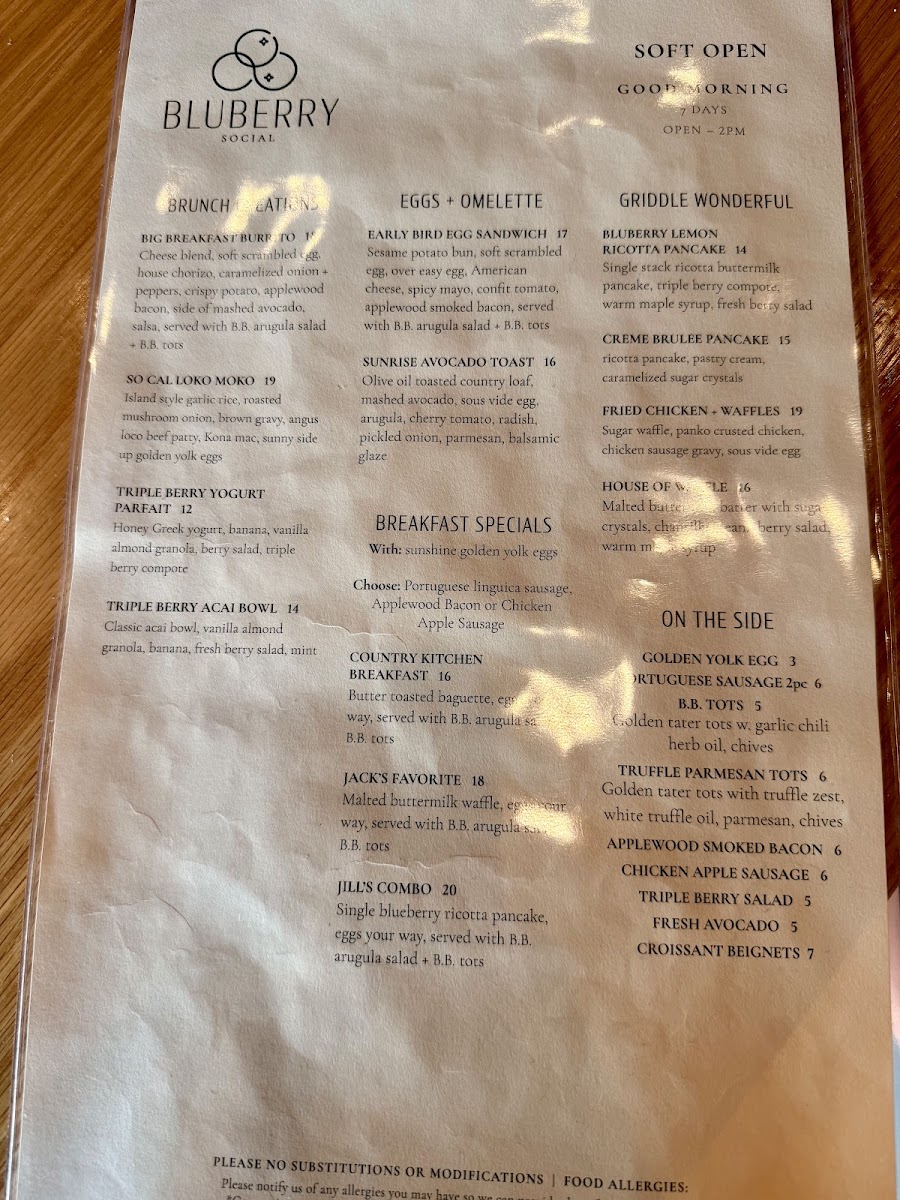 Bluberry Social Photo Menu 9