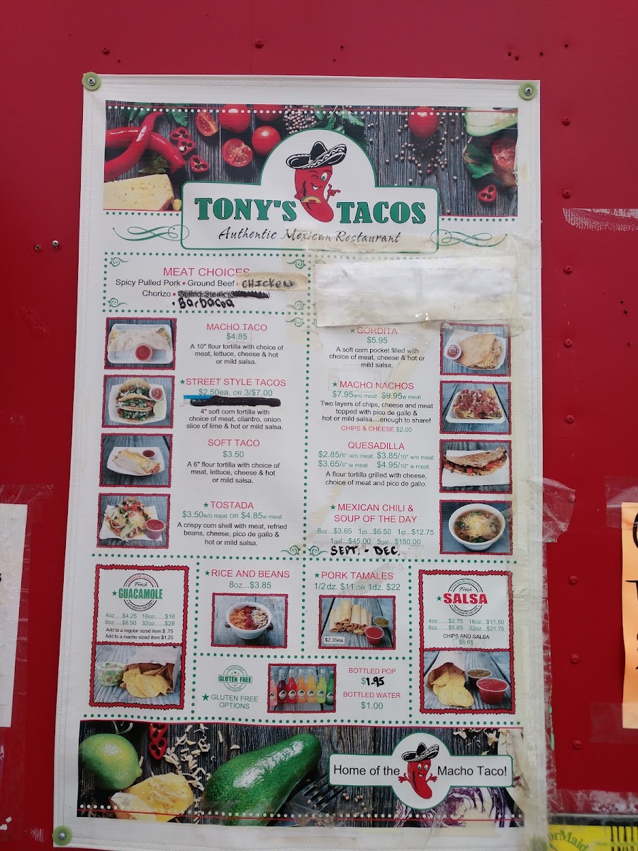 Tony’s Tacos Photo Menu 8