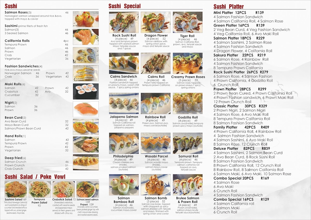 Rock Thai Sushi Kenridge Photo Menu 1