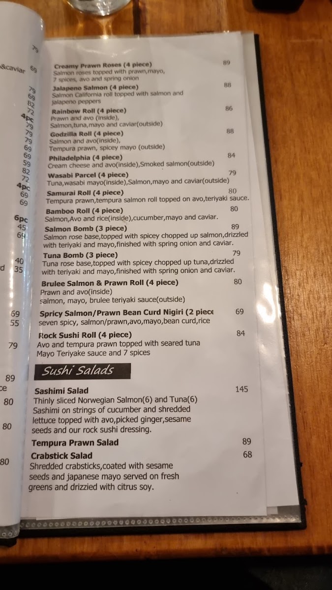 Rock Thai Sushi Kenridge Photo Menu 4