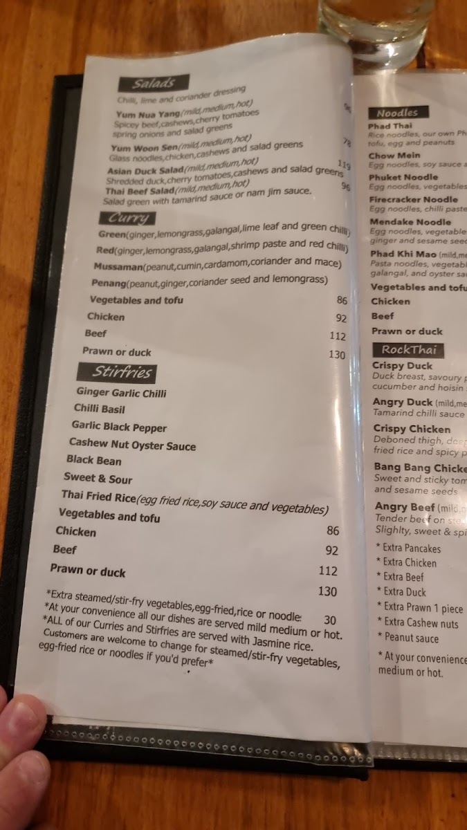 Rock Thai Sushi Kenridge Photo Menu 6