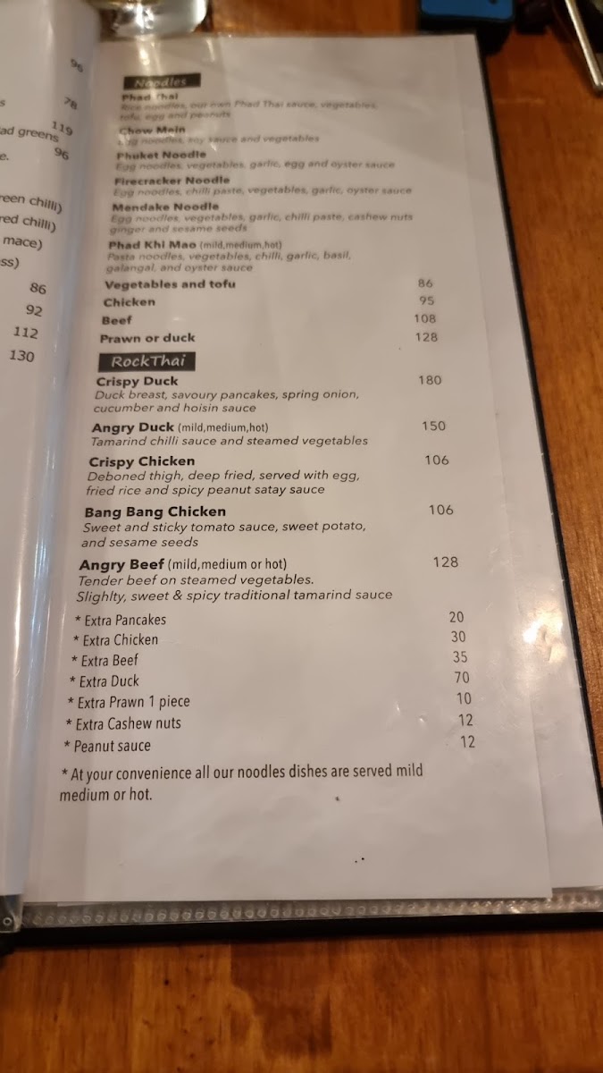 Rock Thai Sushi Kenridge Photo Menu 9