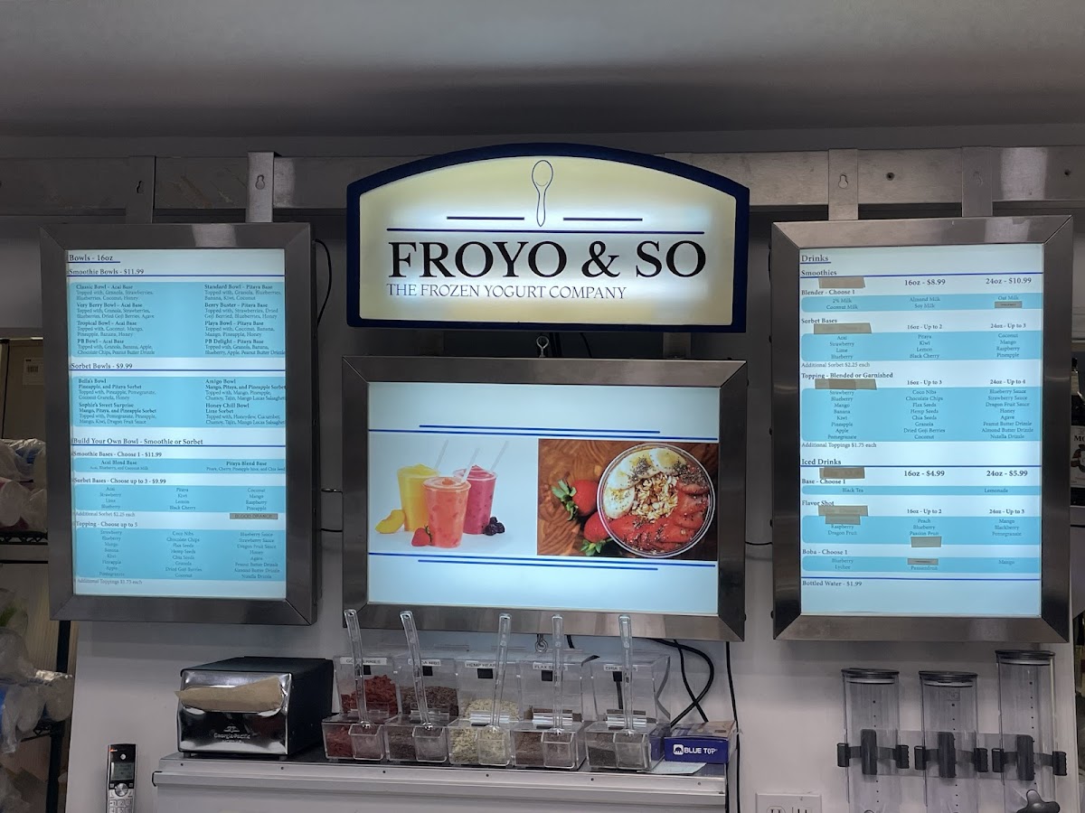 Froyo & So Photo Menu 1