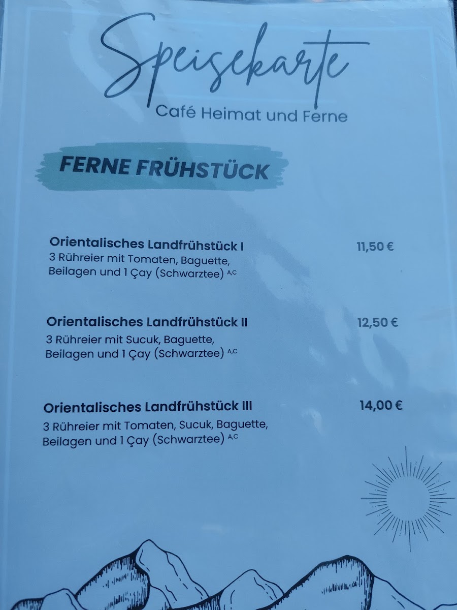 Café Heimat und Ferne Photo Menu 1