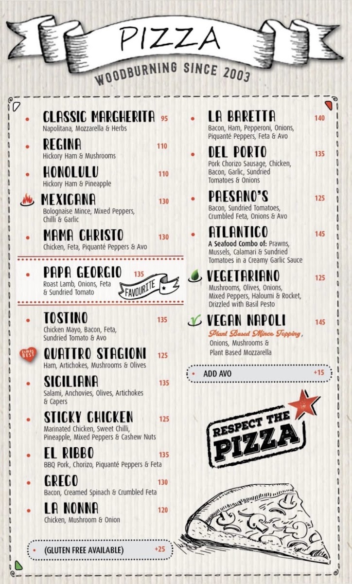 Papachinos Clearwater Photo Menu 2