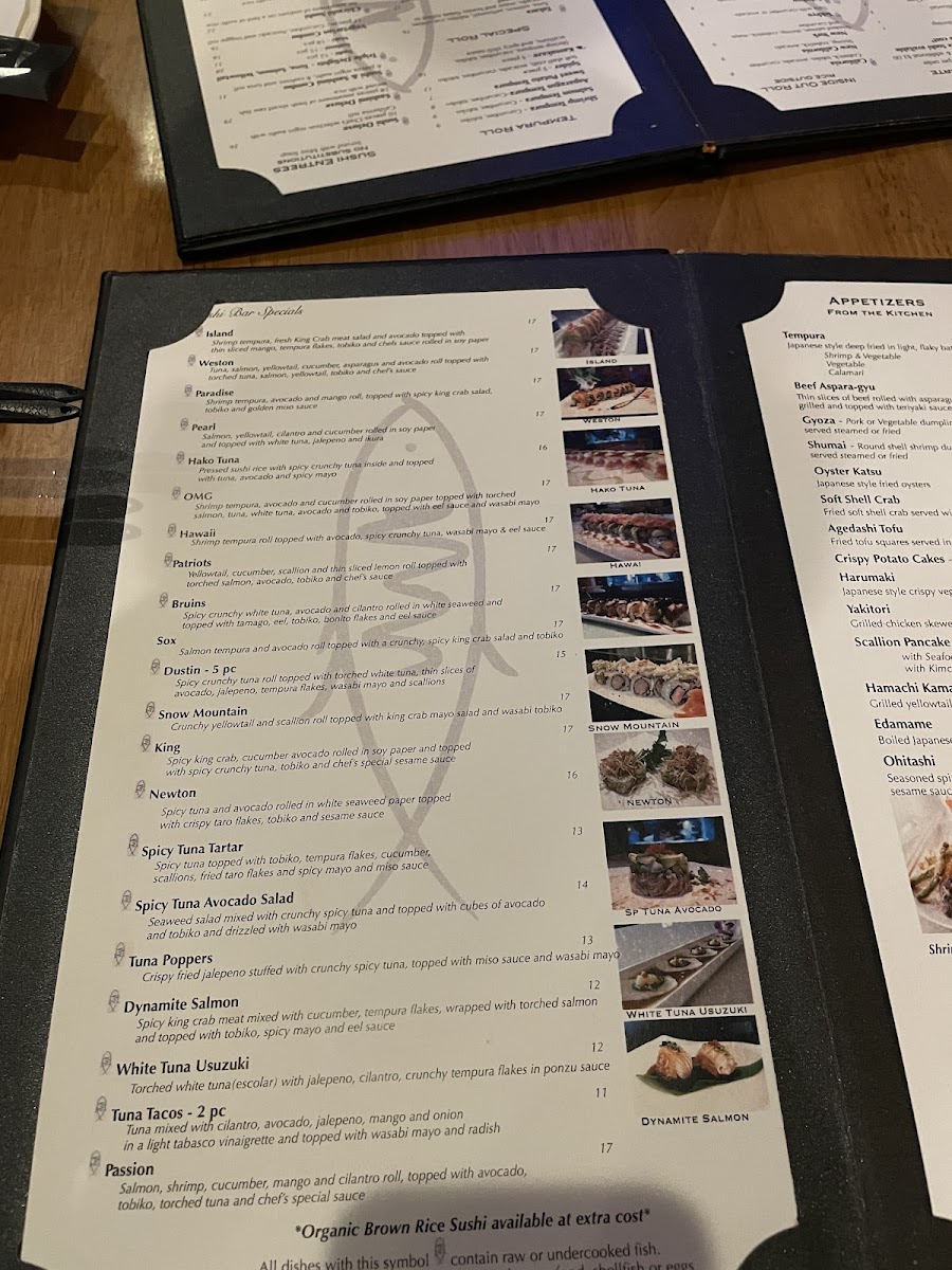 Katara Japanese Restaurant Photo Menu 5