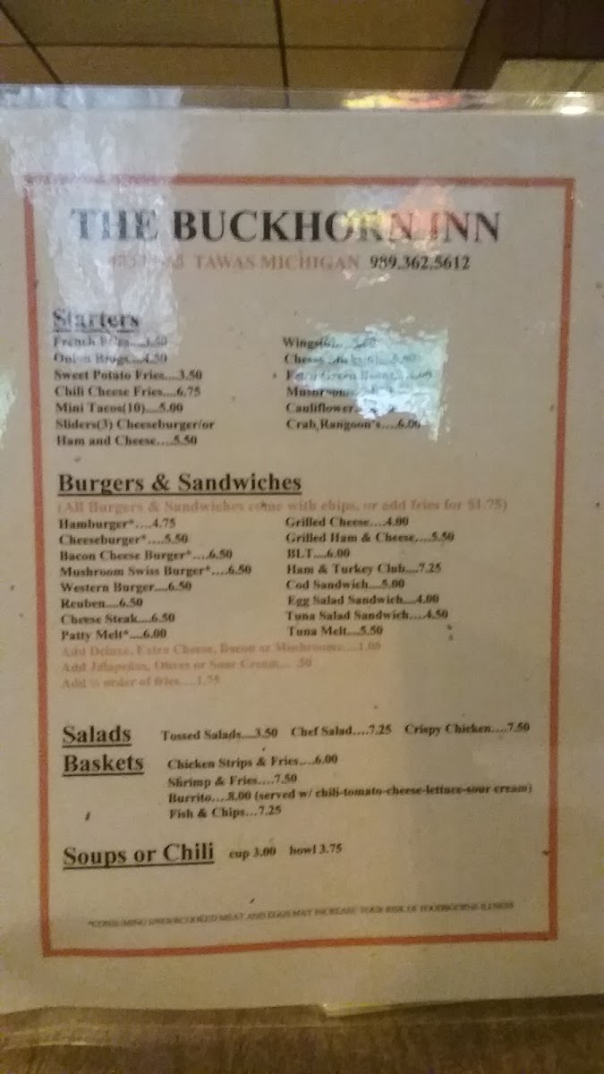 Buckhorn Inn Photo Menu 2