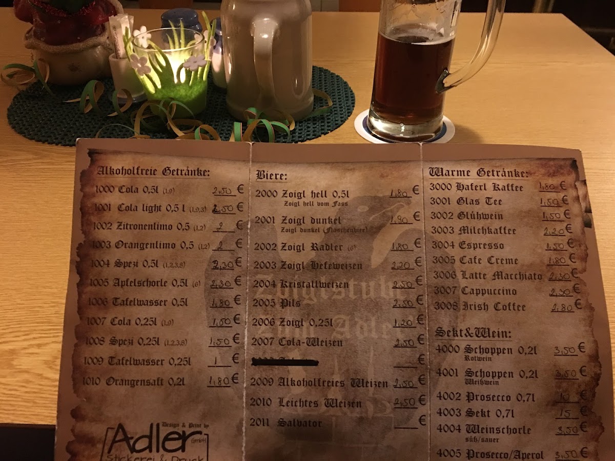 Zoiglstube Zum Adler Photo Menu 4