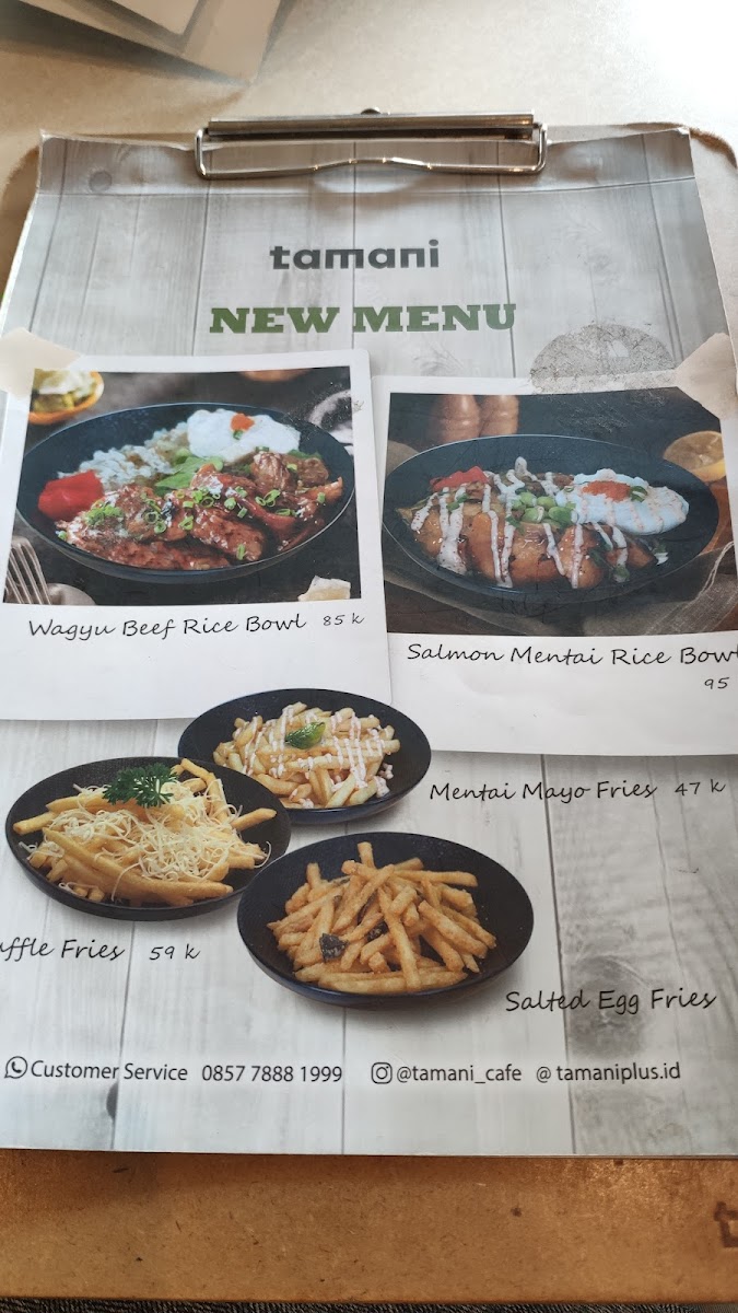 Tamani Kafe Photo Menu 9