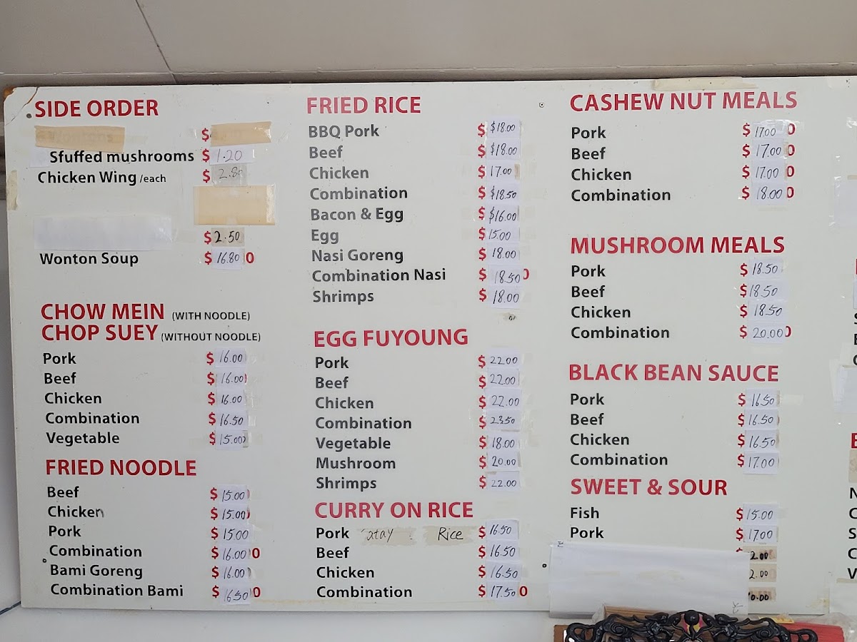 Polson Street Takeaways Photo Menu 2