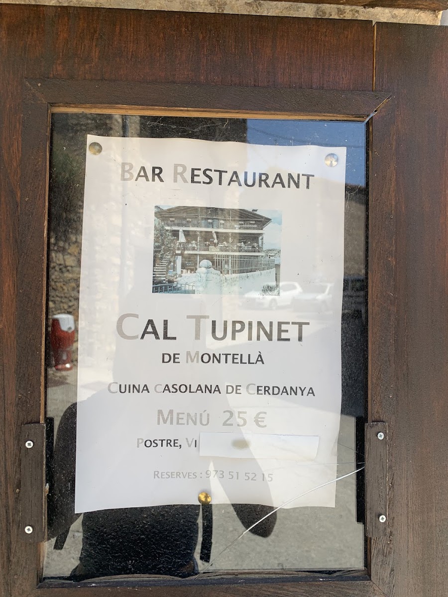 Restaurant Cal Tupinet de Montellà Photo Menu 1