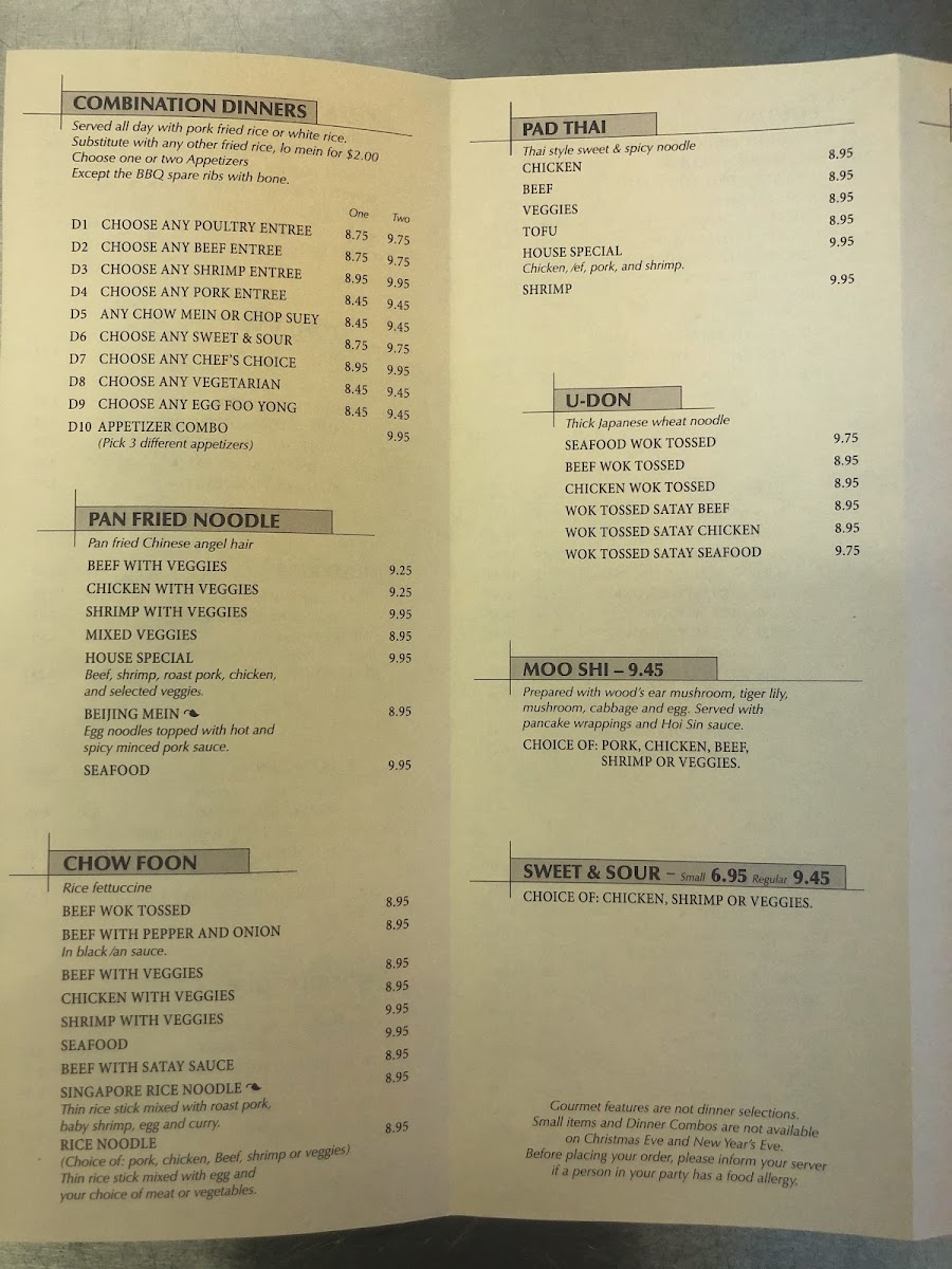 Long's Kitchen Photo Menu 9
