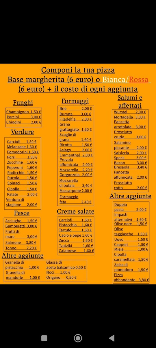 Borgo Della Pizza Nogara Photo Menu 1