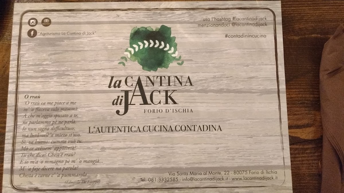 La Cantinola di Zio Jack Photo Menu 2