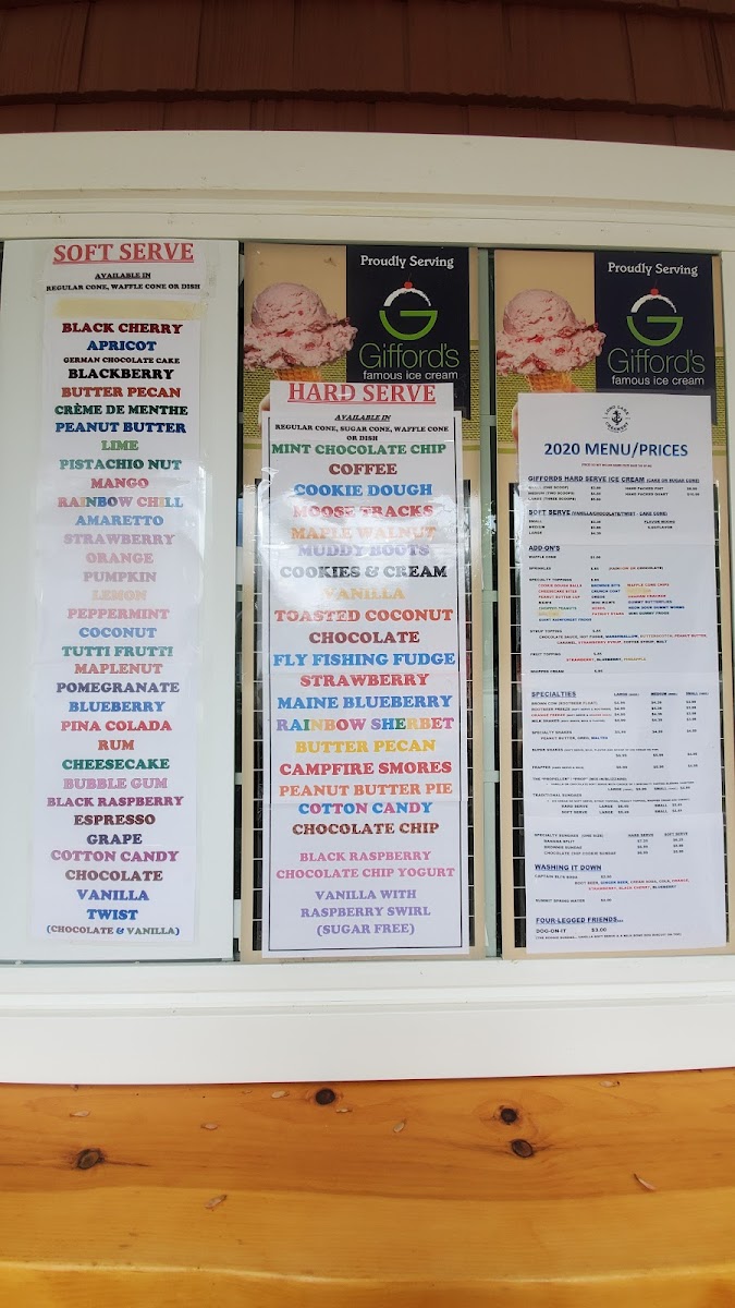 Long Lake Creamery Photo Menu 1