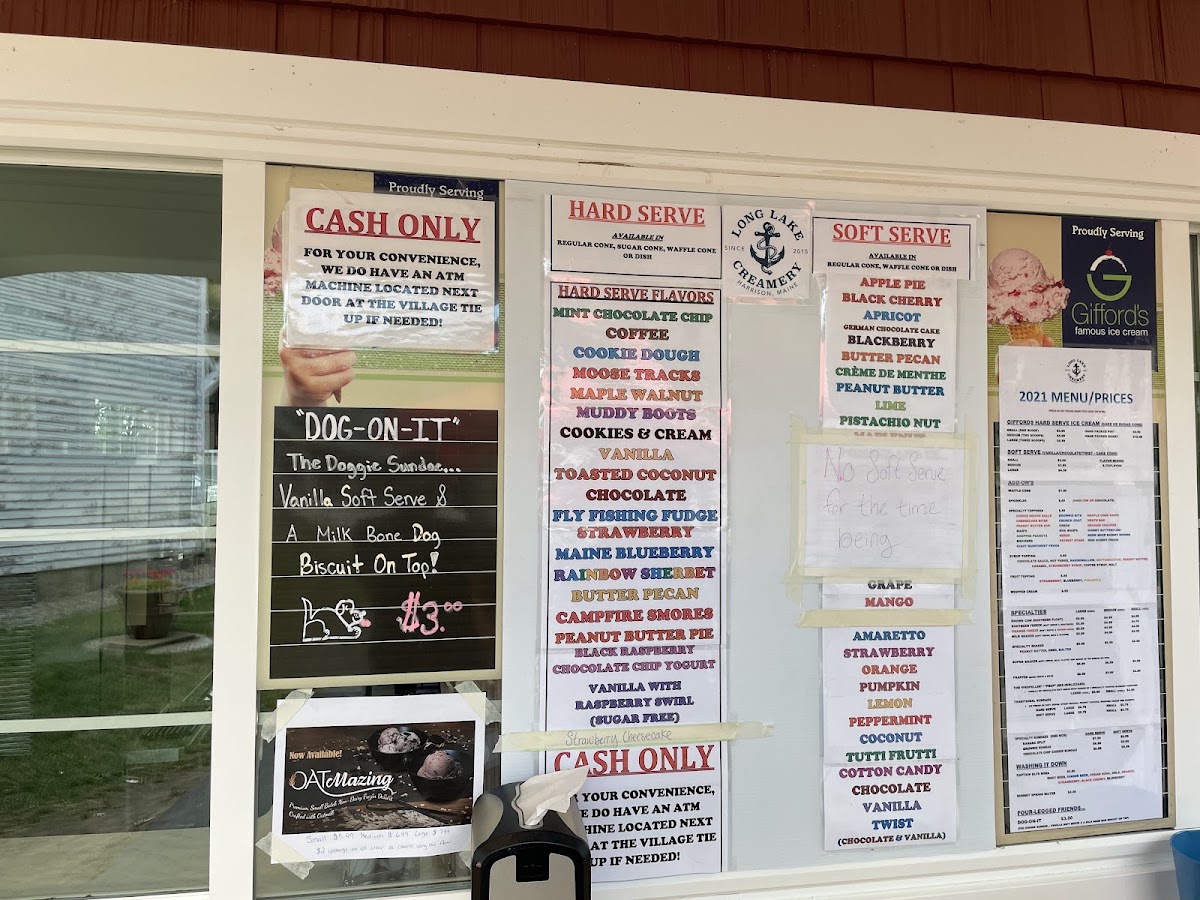 Long Lake Creamery Photo Menu 2