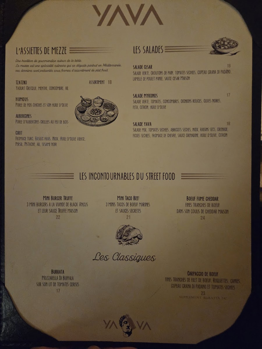 Yava Paris Restaurant Photo Menu 2