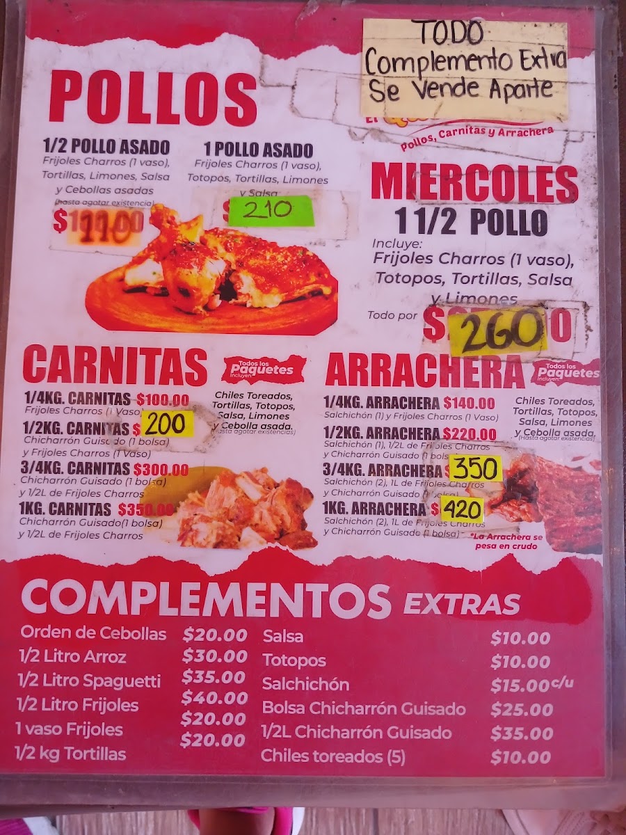 Pollos El Querendon Photo Menu 2