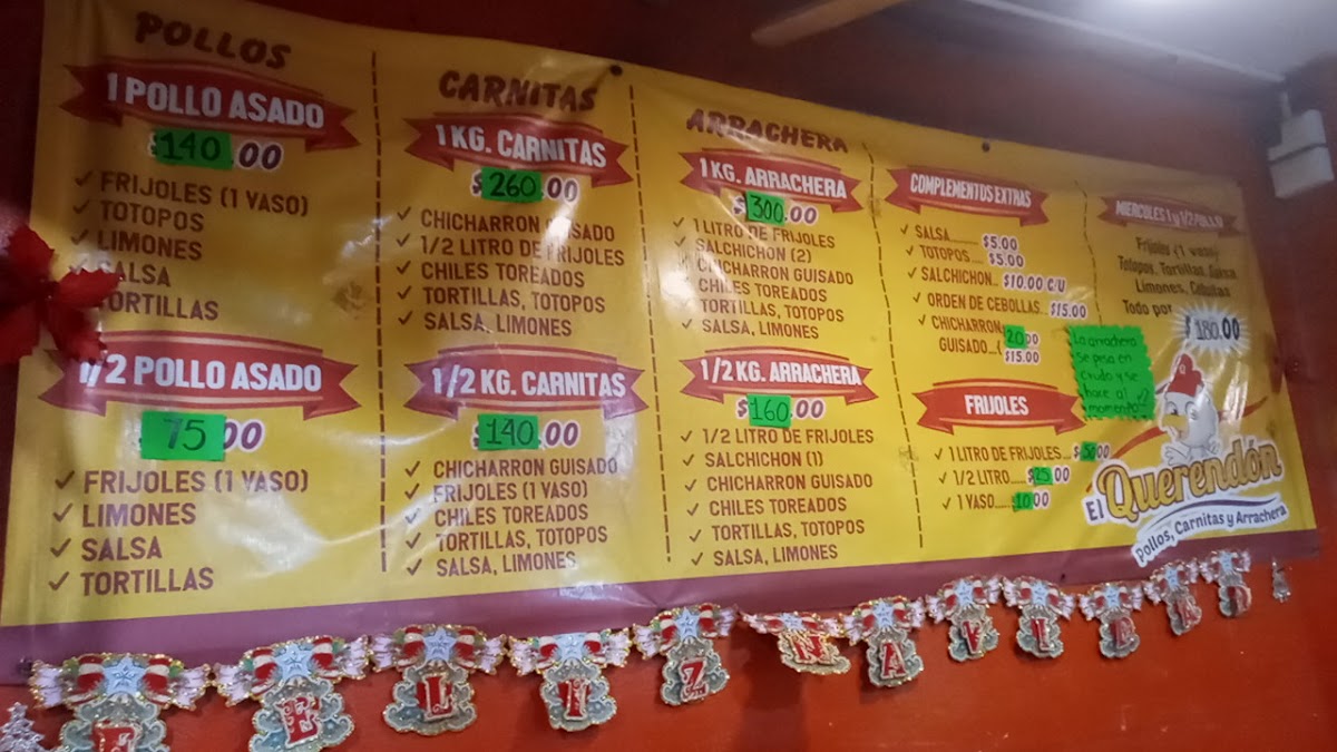 Pollos El Querendon Photo Menu 3