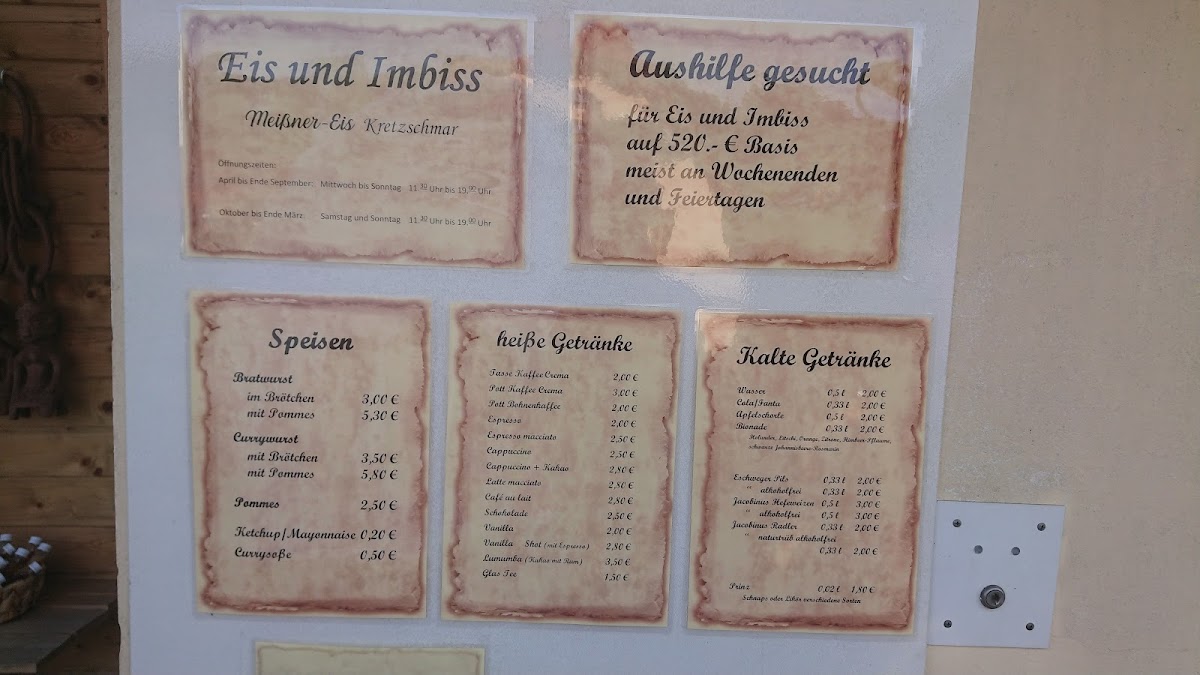 Eis und Imbiss, Meißner-Eis Photo Menu 1
