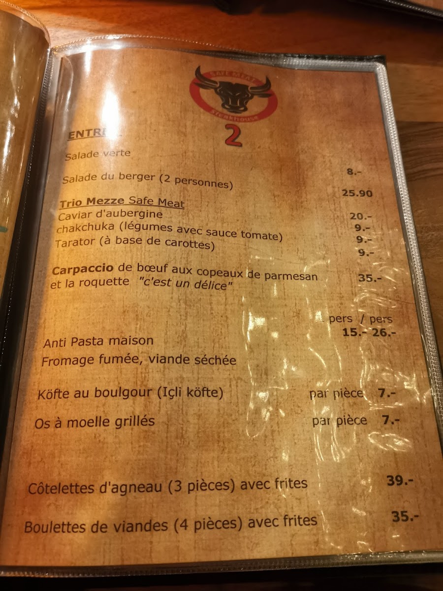 Safe Meat 2 Photo Menu 1