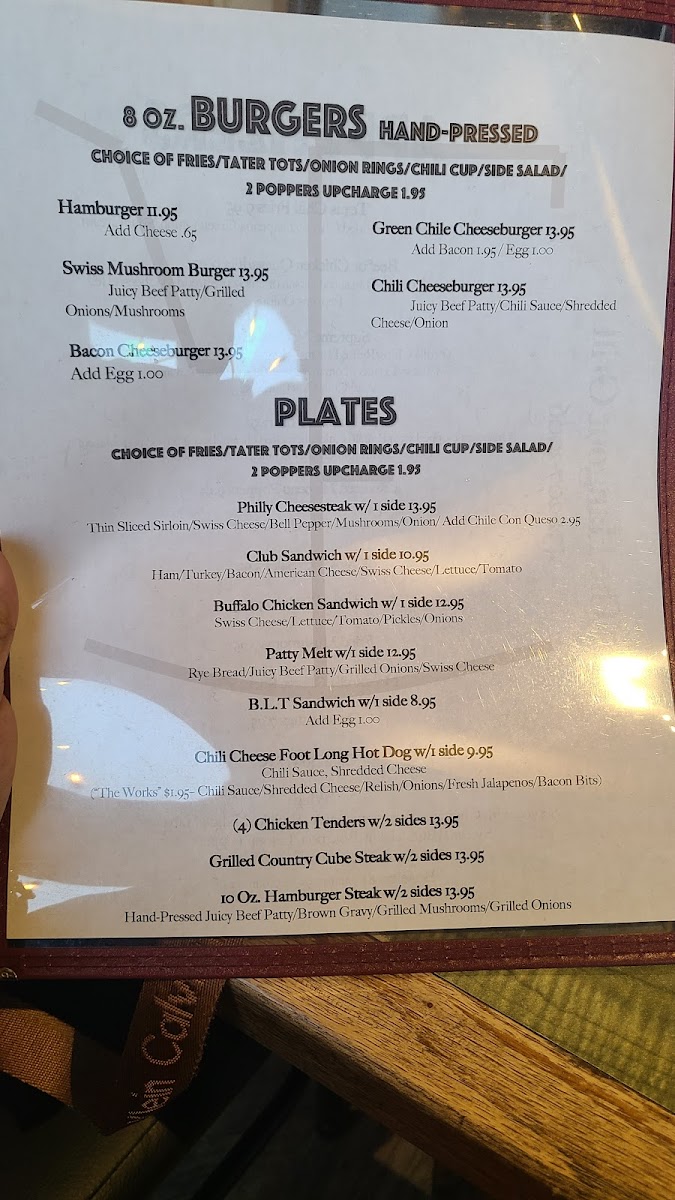 The Hangout Grill Photo Menu 1