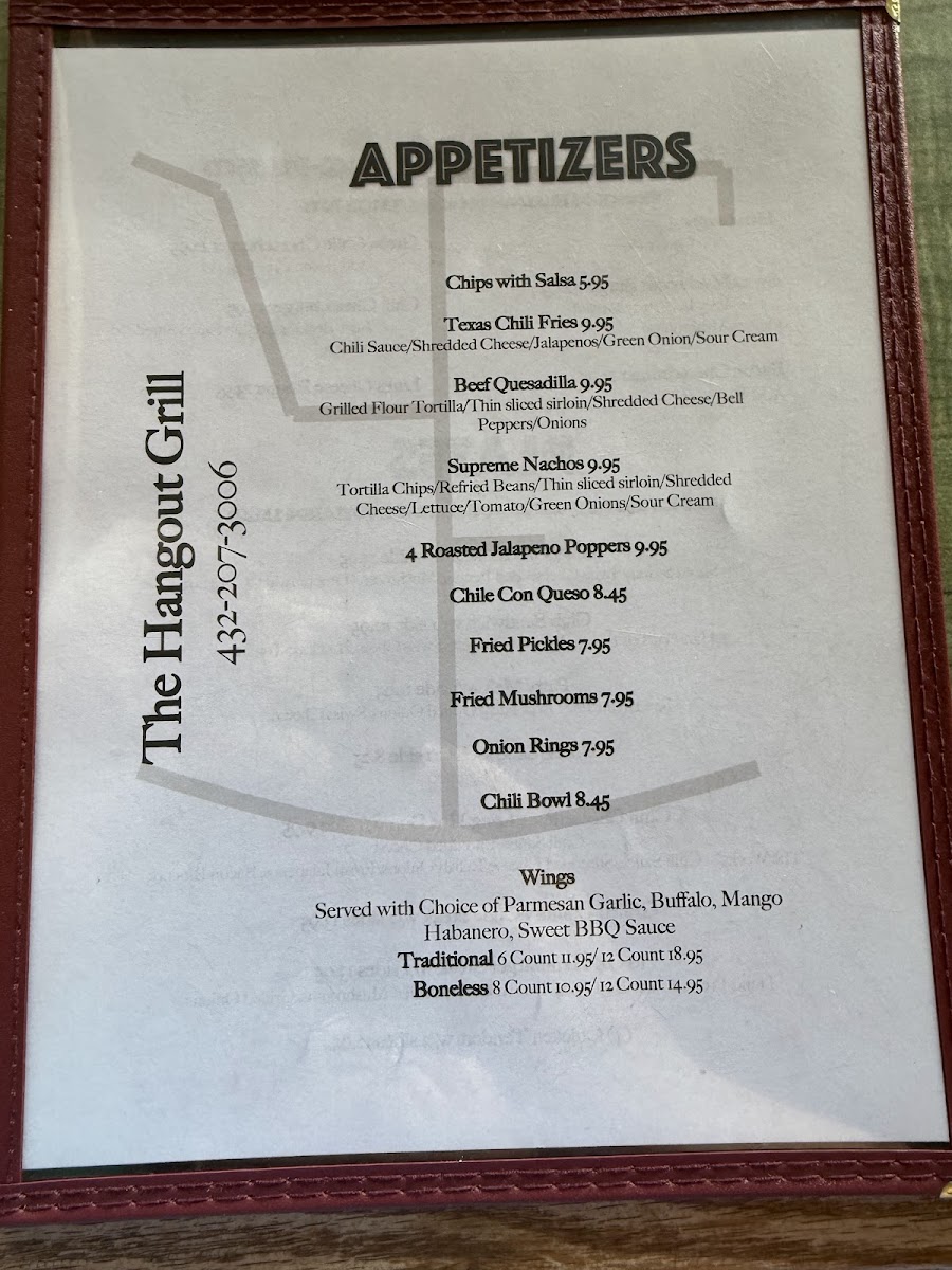 The Hangout Grill Photo Menu 5
