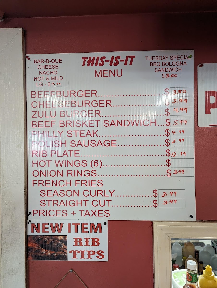 This Is It Photo Menu 1