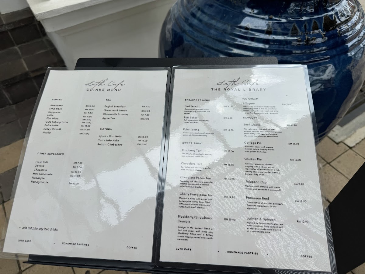 LUTH Cafe Photo Menu 1