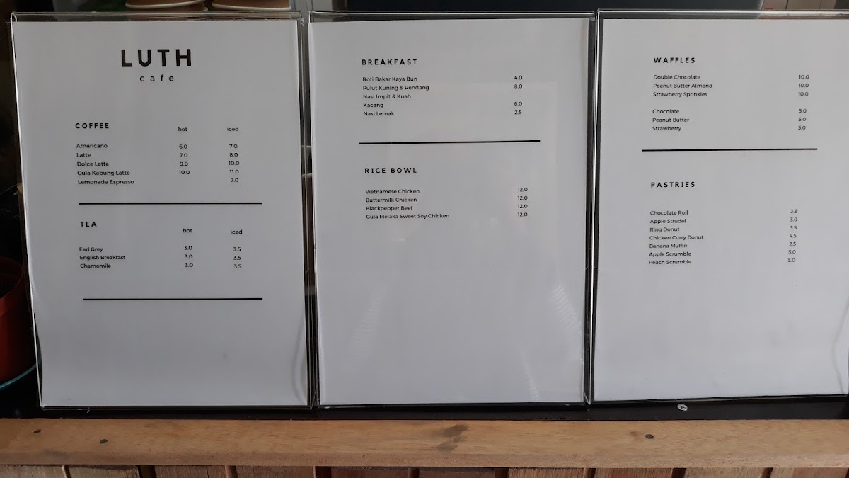 LUTH Cafe Photo Menu 5