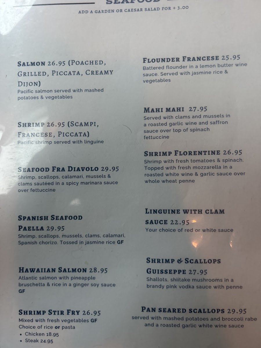 Rick's Bistro and Bar Photo Menu 1