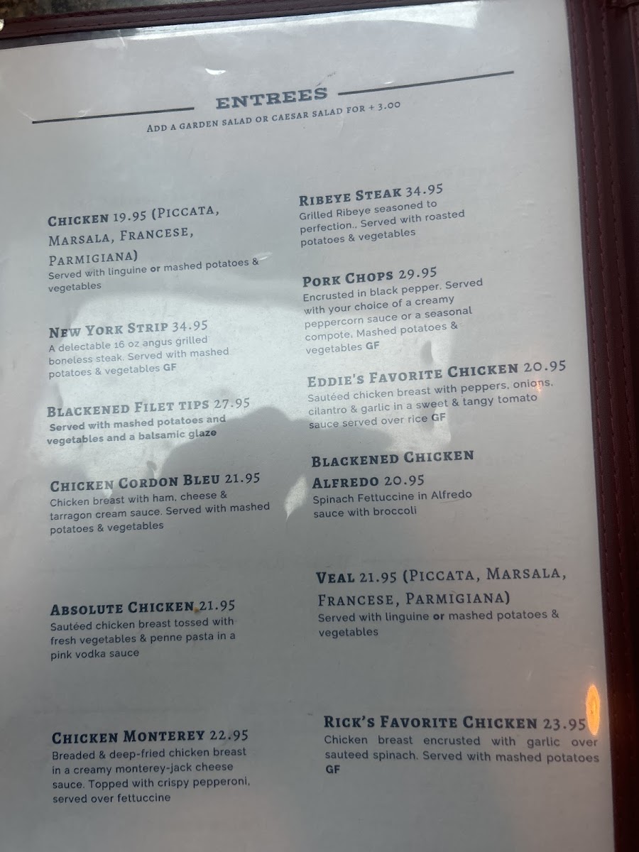 Rick's Bistro and Bar Photo Menu 2