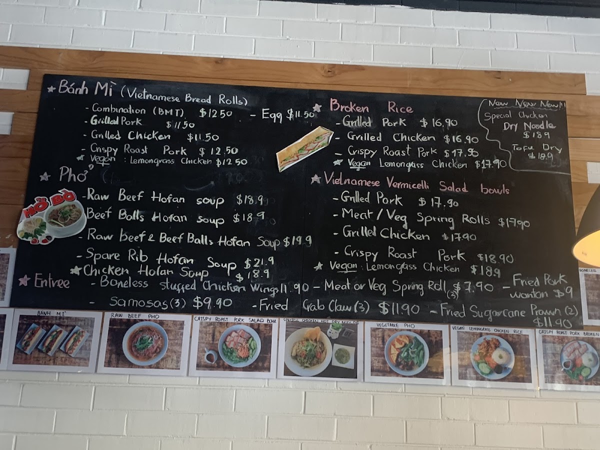 VIET PHO FREO Photo Menu 1