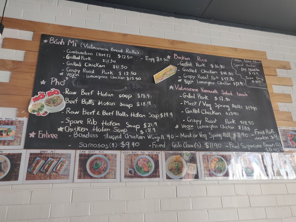 VIET PHO FREO Photo Menu 2