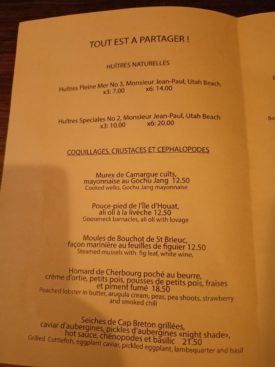 Comptoir Sur Mer Photo Menu 10