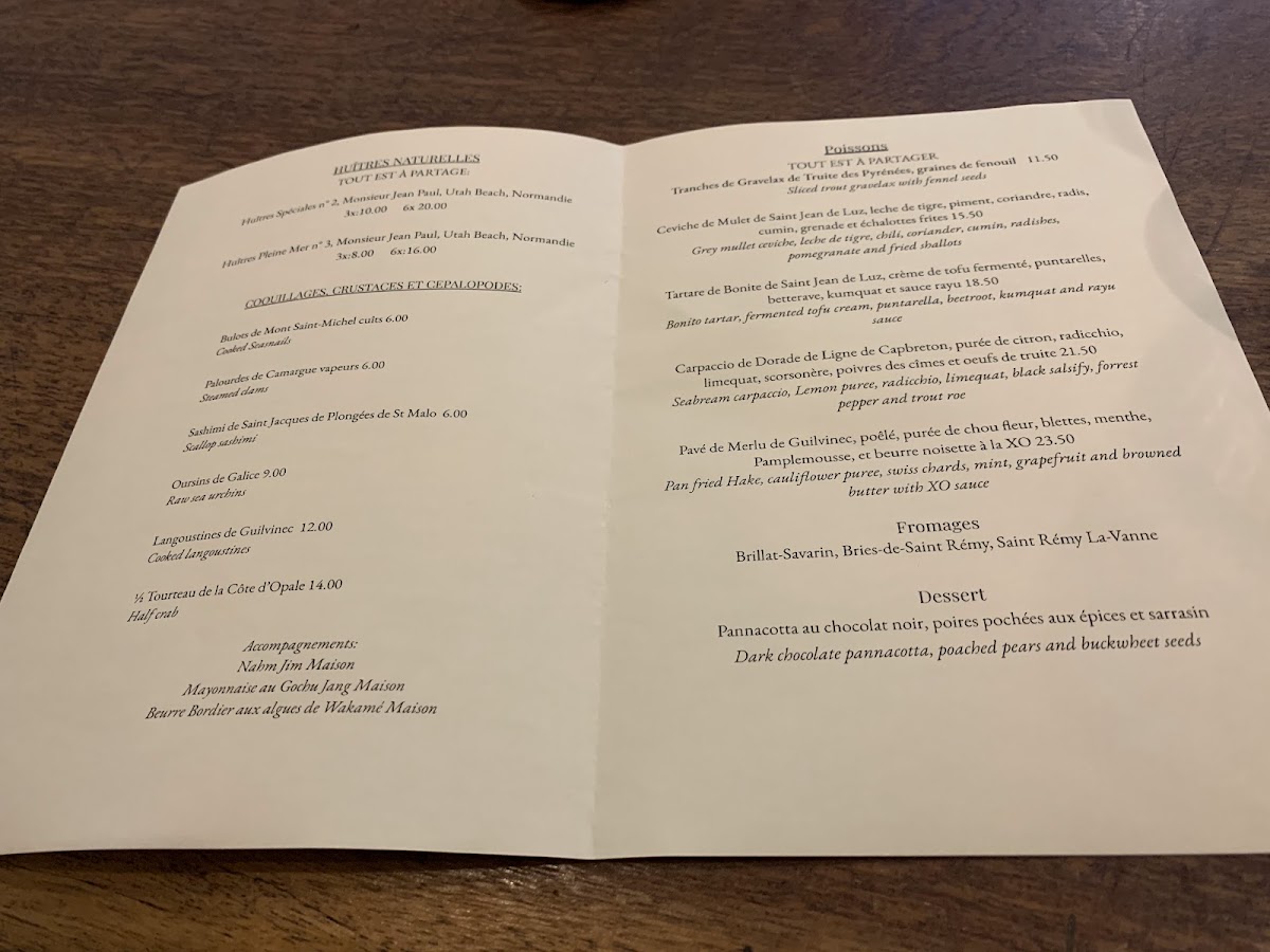 Comptoir Sur Mer Photo Menu 4