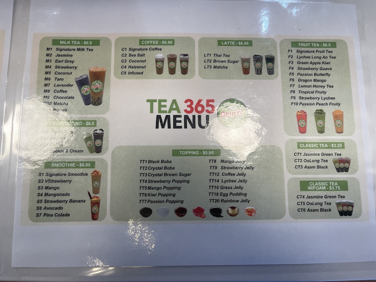 Tea 365 Deluxe Photo Menu 7