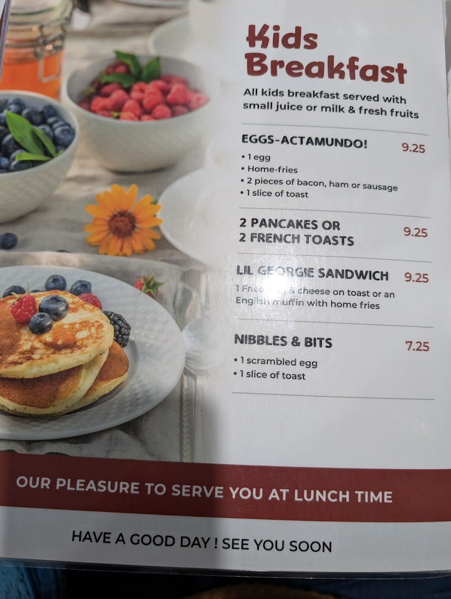 George's Dining Photo Menu 3