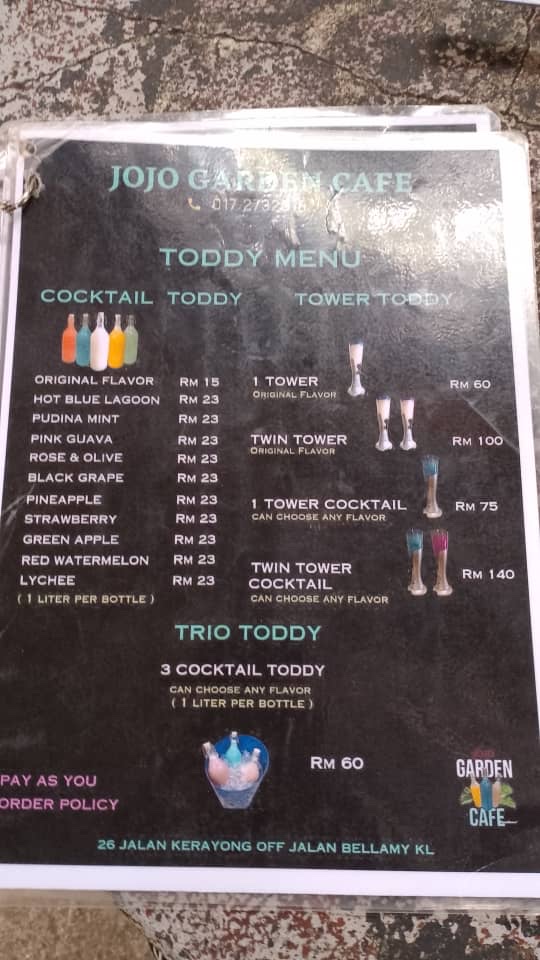 Bellamy Kitchen Toddy Photo Menu 1
