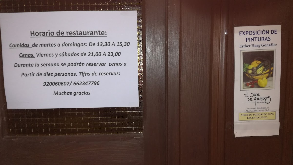 El Sur de Gredos Restaurante Photo Menu 5