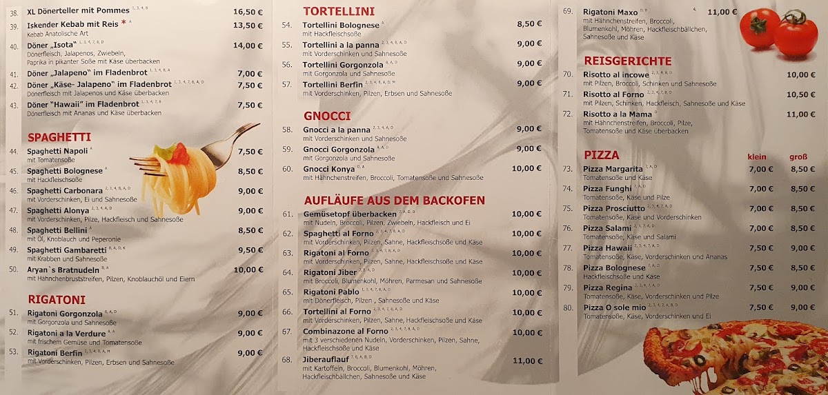 Pizza & Grillhaus Jiber - Sinan Kart Photo Menu 3