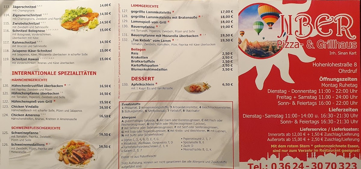 Pizza & Grillhaus Jiber - Sinan Kart Photo Menu 4