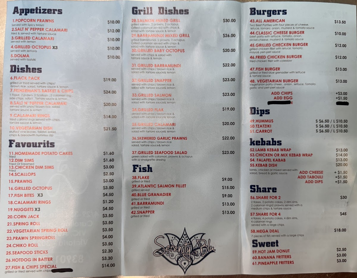 Serenity Blu kebab Photo Menu 4
