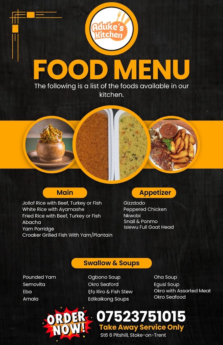 Aduke's Kitchen. Pre-Order Nigerian Food Photo 3