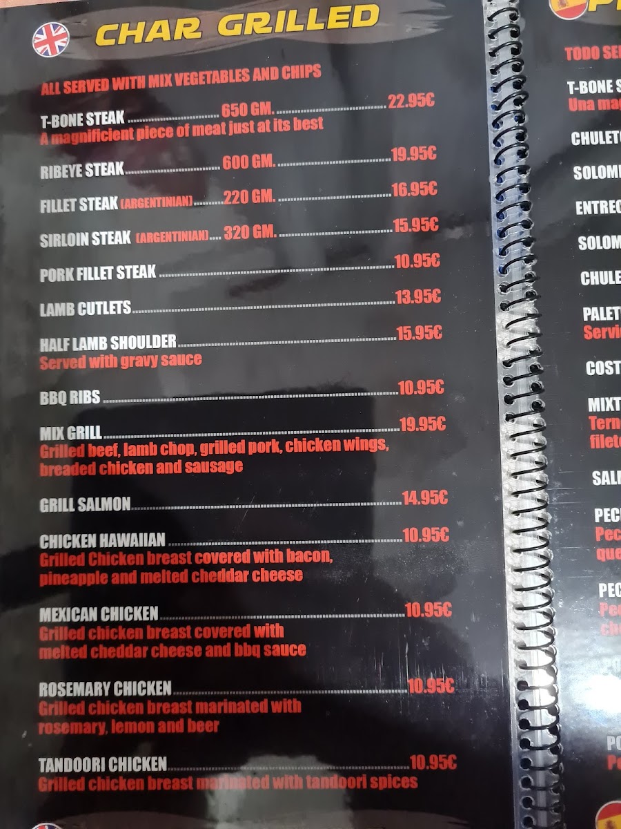 Sizzler Steak House Photo Menu 1