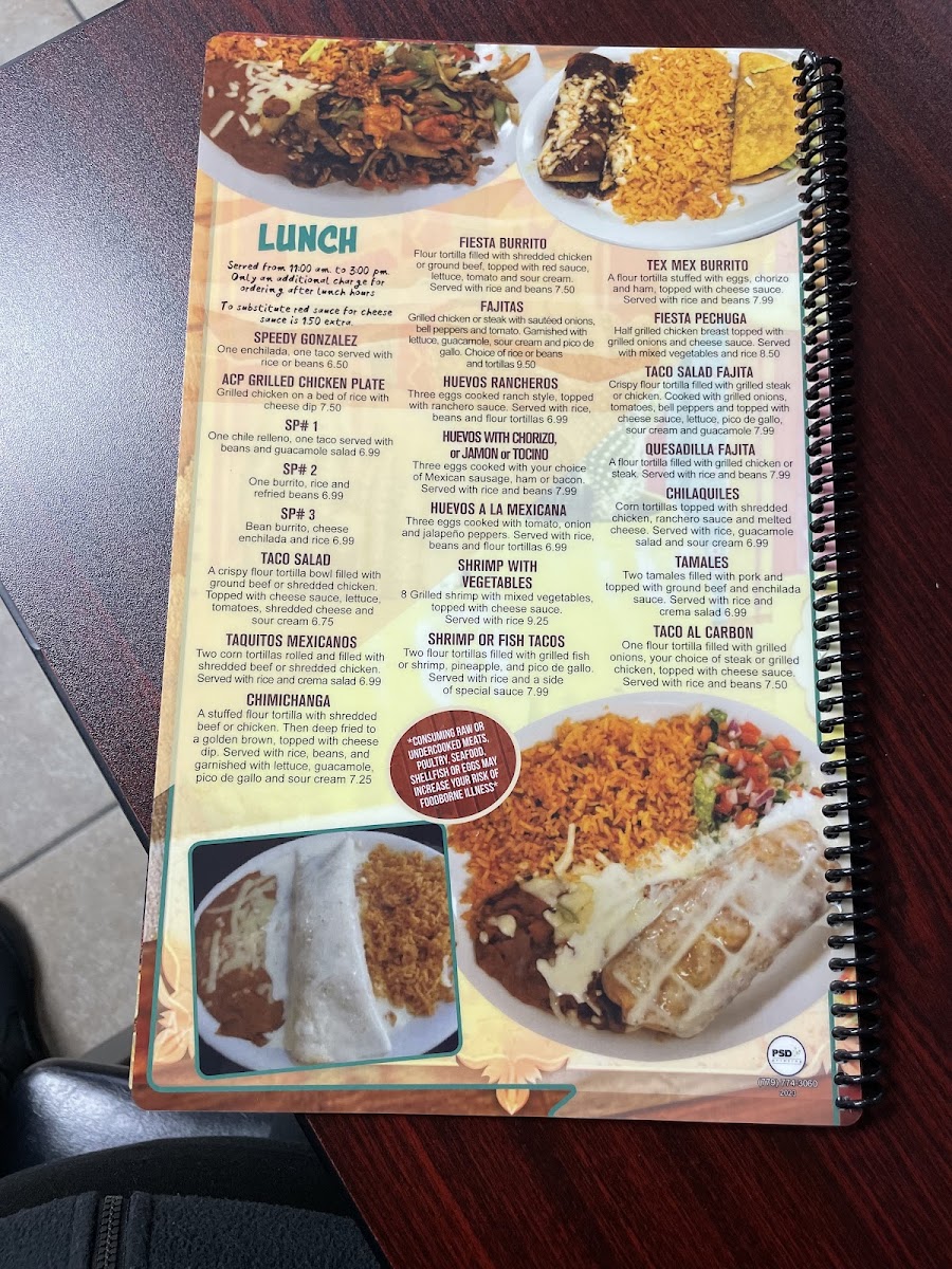 Fiesta Charra Mexican Restaurant &Grill 2 Photo Menu 2