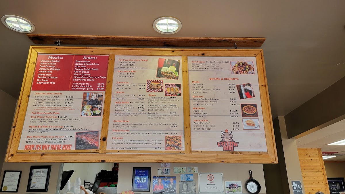 Fat Cow BBQ Photo Menu 5