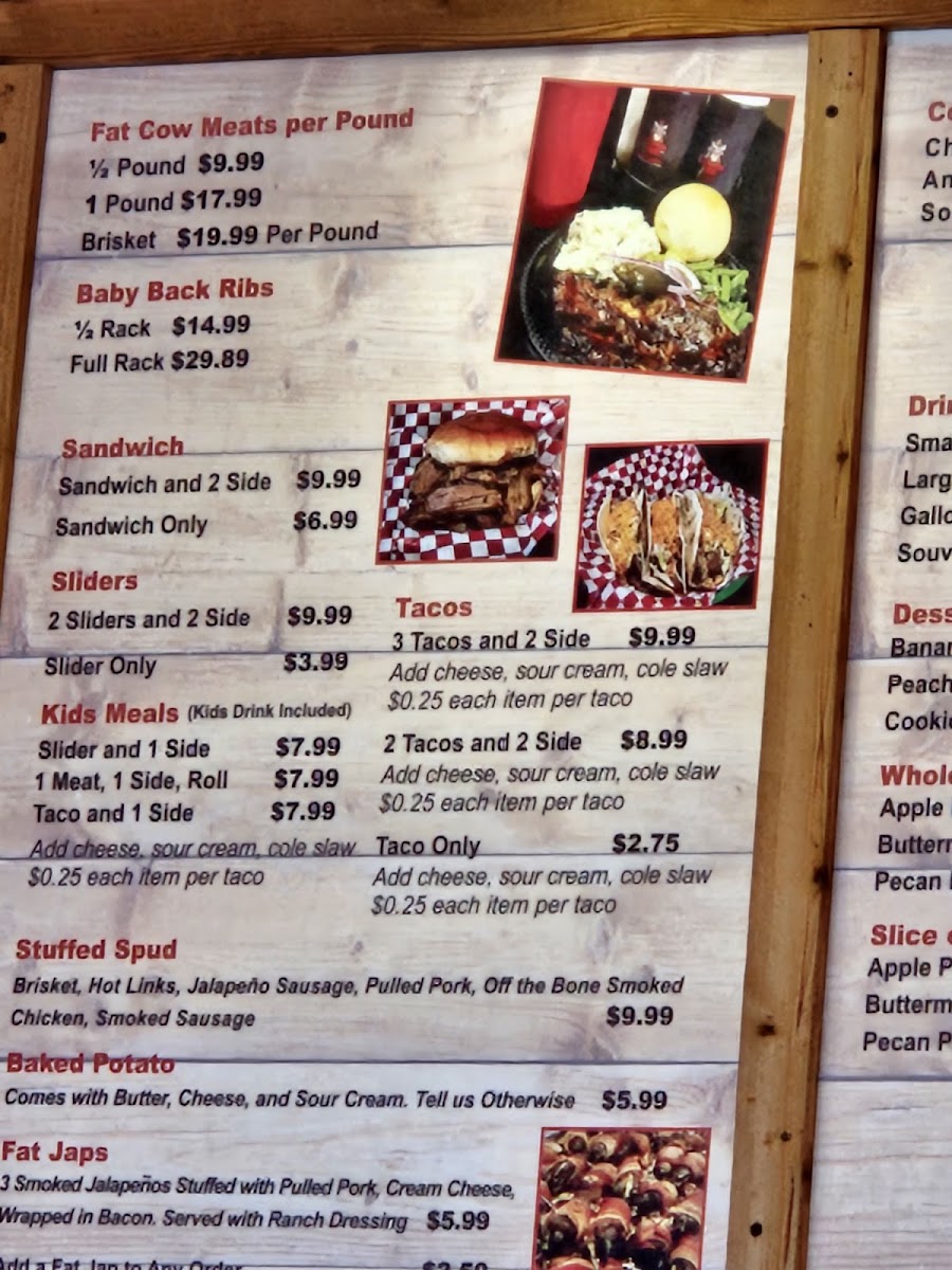 Fat Cow BBQ Photo Menu 8