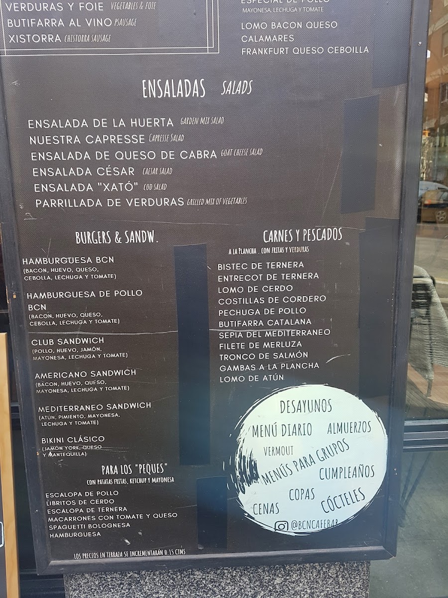 BCN BAR Photo Menu 2