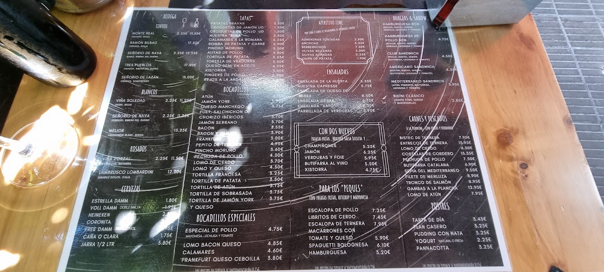 BCN BAR Photo Menu 5